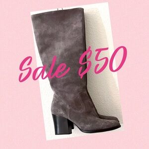 Gorgeous BORN Women’s Knee High Suede Boots Nimbus Gray- NEW 7.5